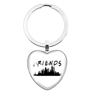 Heart-Shaped Friends Keychain